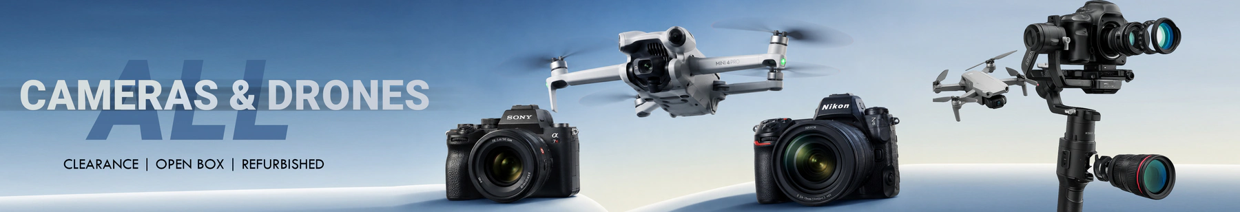 Cameras & Drones category banner